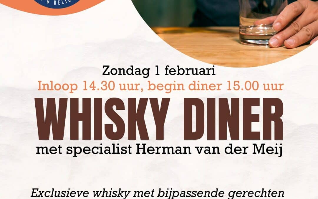 WHISKY DINNER ISM MAURITSHUIS BLOKZIJL