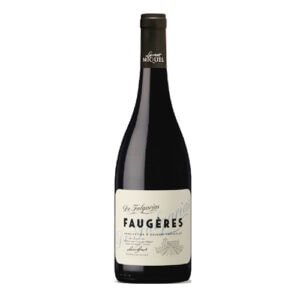 Faugères wijnfles van Laurent Miquel, Grands Terroirs, elegante rode wijn.